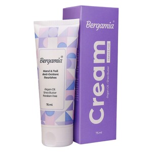 کرم دست و ناخن برگامیا روغن آرگان و شی باتر 75ml