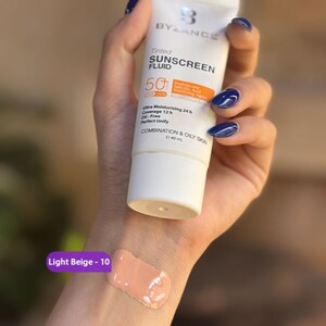 ضد آفتاب رنگی SPF50 بیزانس پوست خشک و حساس