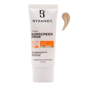 ضد آفتاب رنگی SPF50 بیزانس پوست خشک و حساس