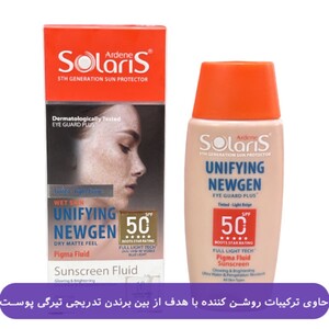 ضد آفتاب فلوئید رنگی SPF50 آردن سولاریس