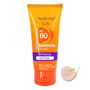 ضد آفتاب رنگی فاقد جاذب های شیمیایی SPF60 Sensisol آردن سان