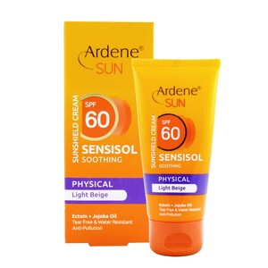 ضد آفتاب رنگی فاقد جاذب های شیمیایی SPF60 Sensisol آردن سان