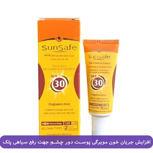 ضدآفتاب دور چشم سان سیف رنگی SPF30