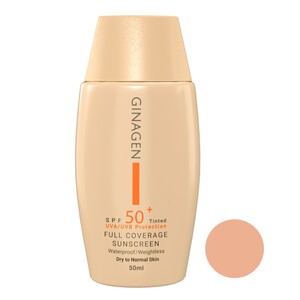 کرم ضد آفتاب رنگی ژیناژن SPF50 پوست خشک و نرمال