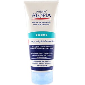 لوسیون شوینده ملایم صورت و بدن حاوی 50% روغن نرم کننده آردن آتوپیا 200ml