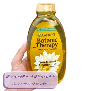 شامپو درخشان کننده گارنیه عسل و بابونه Botanic Therapy