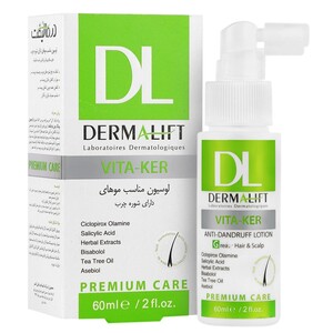 لوسیون موهای دارای شوره چرب ویتاکر درمالیفت 60ml