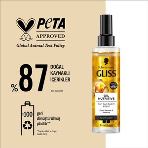 اسپری دو فاز گلیس موهای آسیب دیده Oil Nutritive