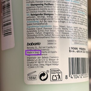 شامپو ضد شوره باباریا حاوی عصاره لیمو و نعنا 500ml
