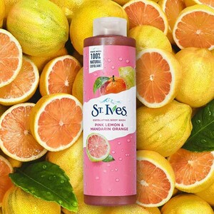 شامپو بدن اسکرابی لیمو صورتی و پرتقال ماندارین سینت ایوز 650ml
