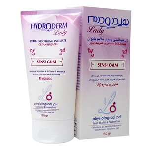ژل بهداشتی بانوان هیدرودرم مخاط حساس و تحریک پذیر 150gr