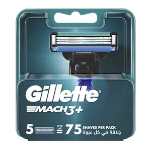 تیغ یدک ژیلت 3 تیغه 5 عددی Mach 3 Plus