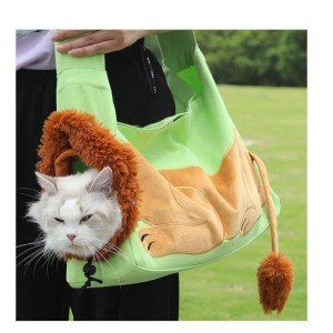 کیف حمل گربه طرح شیر Cat Carrier Bag سایز کوچک
