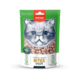 تشویقی گربه ونپی با طعم اردک Wanpy Freeze Dried Bites وزن 20 گرم