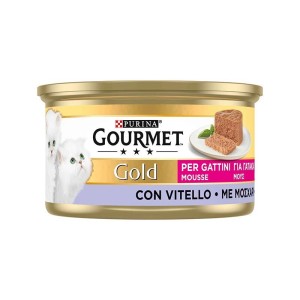 کنسرو غذای بچه گربه گورمت موس با طعم گوشت گوساله Gourmet Gold Mousse وزن 85 گرم