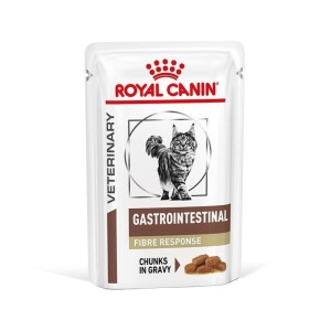 پوچ گربه درمانی مشکلات گوارشی رویال کنین Royal Canin Gastrointestinal Fibre Response وزن 85 گرم