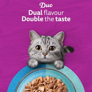 پوچ گربه ویسکاس با طعم ماهی تن و قزل‌آلا Whiskas Duo Ocean Delights in jelly وزن 85 گرم
