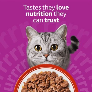 پوچ گربه ویسکاس با طعم گوشت بره Whiskas Meaty Meals in Jelly وزن 85 گرم