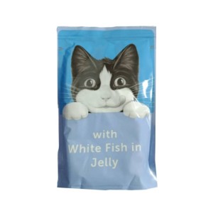 پوچ گربه فلیکس با طعم ماهی در ژله Felix With White Fish in Jelly وزن 85 گرم