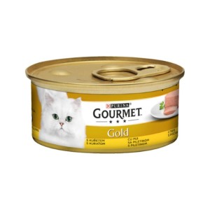 کنسرو غذای گربه گورمت موس با طعم مرغ Gourmet Gold Mousse وزن 85 گرم