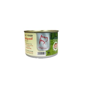 کنسرو غذای گربه بالغ سلبن مدل نچرال با طعم مرغ Celebone Cat Fillet Chicken وزن 180 گرم