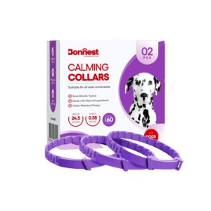 قلاده آرامش بخش سگ بونست مناسب تا 2 ماه رنگ بنفش Bonnest Calming Collars Purple بسته 2 عددی