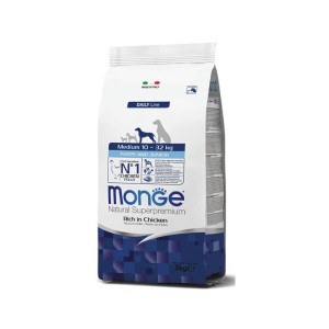 غذای خشک توله سگ نژاد متوسط مونژه با طعم مرغ Monge Natural Superpremium Medium Puppy and Junior وزن 3 کیلوگرم