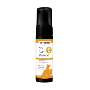 شامپو فوم حیوانات با رایحه وانیل پروپرفک ProPerfeck Dry Foam Shampo حجم 200 میلی لیتر