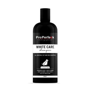 شامپو سگ و گربه تقویت کننده ی موهای سفید پروپرفک ProPerfeck White Care Shampooحجم 250 میلی لیتر