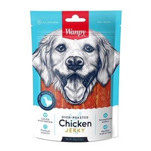 تشویقی سگ ونپی Wanpy Oven Roasted Chicken Jerky وزن 100 گرم