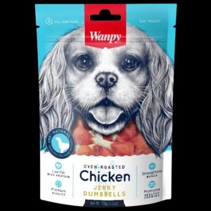 تشویقی سگ ونپی با طعم مرغ Chicken Jerky Dumbbells وزن 100 گرم