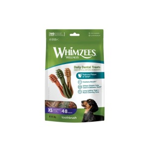 تشویقی سگ نژاد کوچک ویمزیس Whimzees Toothbrush X Small بسته 48 عددی