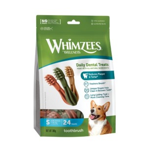 تشویقی سگ نژاد کوچک ویمزیس Whimzees Toothbrush Star Mix Small بسته 24 عددی
