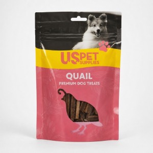 تشویقی سگ یو اس پت با طعم بلدرچین مدل ساندویچی USPet Quail Sandwich وزن 100 گرم