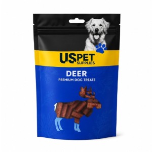 تشویقی سگ یو اس پت گوشت گوزن مدل مینی استیک USPet Deer Mini Sticks وزن 100 گرم