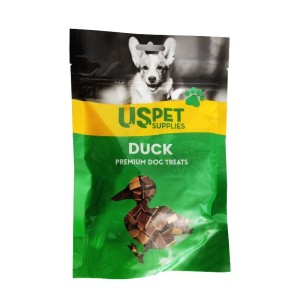 تشویقی سگ یو اس پت اردک و ماهی مدل مکعبی USPet Fish Duck Cube وزن 100 گرم