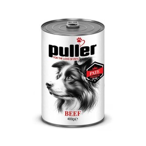 کنسرو غذای سگ پولر با طعم گوشت گوساله Puller Premium وزن 400 گرم