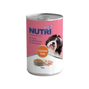 کنسرو غذای سگ نوتری پت مدل Nutri Pet Chicken Pate وزن 425 گرم
