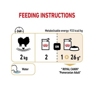 پوچ سگ بالغ پامرانین رویال کنین Royal Canin Adult Pomeranian وزن 85 گرم
