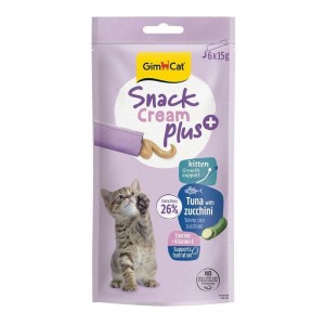 بستنی بچه گربه جیم کت با طعم ماهی تن و کدو GimCat Snack Cream Kitten Plus وزن 90 گرم