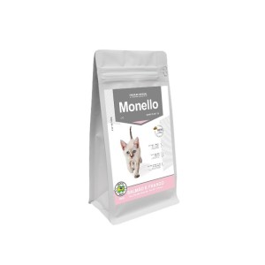 غذای خشک مخصوص بچه گربه مونلو با طعم ماهی سالمون و مرغ Monello Kitten Premium Special وزن 1 کیلوگرم