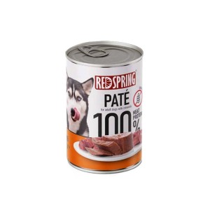 کنسرو غذای سگ رداسپرینگ با طعم بره Redspring Dog Lamb Pate وزن 400 گرم