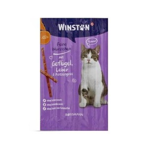 اسنک تشویقی گربه وینستون با طعم مرغ و جگر Winston Cat Treat بسته 10 عددی
