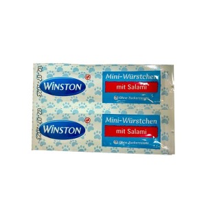 تشویقی سوسیسی گربه وینستون با طعم سالامی Winston Mini Sausage بسته 2 عددی