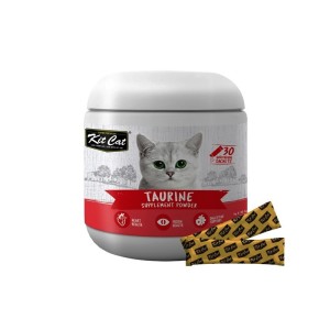 پودر مکمل گربه کیت کت مخصوص سلامت قلب و بینایی KitCat Taurine Powder بسته 30 عددی