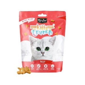 تشویقی بچه گربه کیت کت با طعم گوشت گاو Kit Cat Kitty Crunch وزن 60 گرم