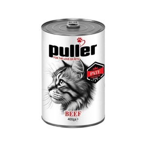 کنسرو غذای گربه پولر با طعم گوشت گوساله Puller Premium وزن 400 گرم