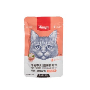 بسته پوچ گربه ونپی سفارش چین مدل Wanpy Pack وزن 80 گرم مجموعه 5 عددی