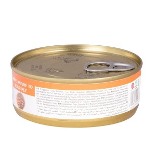 کنسرو غذای گربه شایر با طعم ماهی تن و کدو حلوایی Shayer Natural With Tuna & Pumpkin وزن 110 گرم