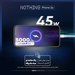گوشی موبایل ناتینگ مدل Phone 2a دو سیم کارت ظرفیت 128 گیگابایت رم 8 گیگابایت